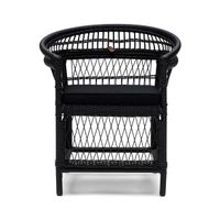 Rivièra Maison Outdoor Loungestoel Victoria Falls Wicker - Zwart - thumbnail