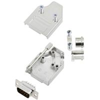 TRU COMPONENTS TCMHDM3509DBPK 7708736 D-sub male connectorset 35 ° Aantal polen: 9 Soldeerkelk 1 stuk(s)