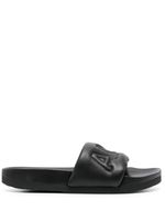 AMBUSH logo quilted slides - Noir - thumbnail