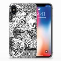 Silicone Back Case Apple iPhone X | Xs Skulls Angel