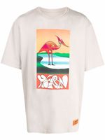 Heron Preston t-shirt à imprimé abstrait - Gris