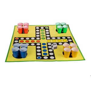 Drankspel - ludo spel - mens erger je niet - XXL met beer pong cups