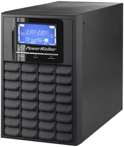 PowerWalker VFI 1000C LCD Dubbele conversie (online) 1 kVA 800 W 3 AC-uitgang(en)