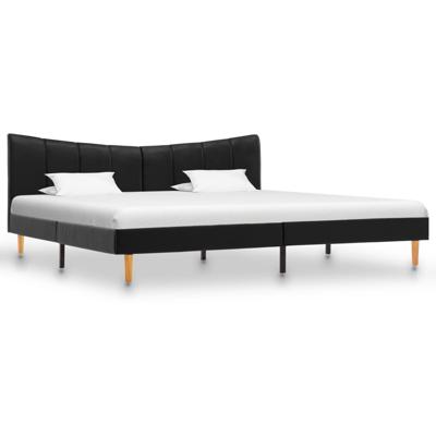 vidaXL Bedframe kunstleer zwart 180x200 cm vidaXL Bedframe kunstleer zwart 180x200 cm