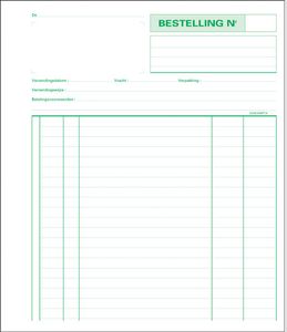 Exacompta bestellingen, ft 21 x 18 cm, Nederlandstalig