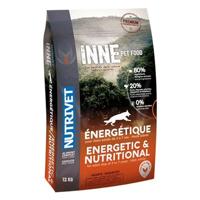 NUTRIVET - INNE Chien Energie - Hond - Graanvrij voer - Volwassen hond - Gevogelte - 80% ingrediënten van dierlijke oorsprong - 12 kg