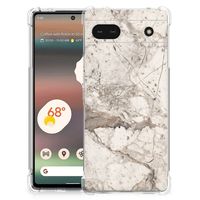 Google Pixel 6A Anti-Shock Hoesje Marmer Beige