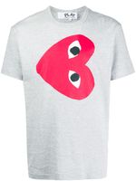 Comme Des Garçons Play t-shirt imprimé - Gris