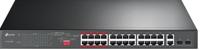 TL-SL1226P - Switch - onbeheerd - 24 x 10/100 (PoE+) + 2 x 10/100/1000 + 2 x Gigabit SFP-combinatie - desktop, rack-uitvoering - PoE+ (250 W)