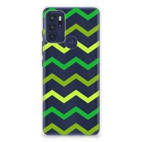 Motorola Moto G60s TPU bumper Zigzag Groen