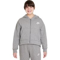 Nike Club Fleece Full-Zip Hoody Meisjes - Opruiming - Kleding - Grey - maat 128-137