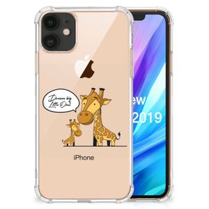 Apple iPhone 11 Stevig Bumper Hoesje Giraffe