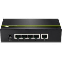 Trendnet TPE-S50 netwerk-switch Unmanaged L2 Fast Ethernet (10/100) Power over Ethernet (PoE) Zwart - thumbnail