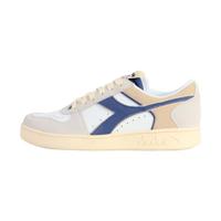 Diadora Magic Basket Low Suede Leather Gymschoenen, uniseks, volwassenen, Wit, 40 EU