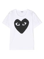 Comme Des Garçons Play Kids t-shirt en coton à imprimé graphique - Blanc