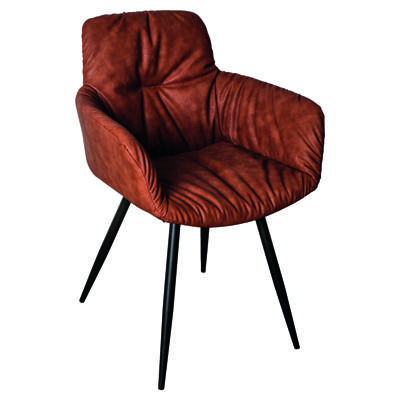 PTMD Eetkamerstoel Tanvi PU Bruin 86 x 59 x 50