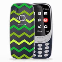 Nokia 3310 (2017) TPU bumper Zigzag Groen
