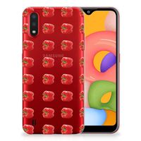 Samsung Galaxy A01 Siliconen Case Paprika Red