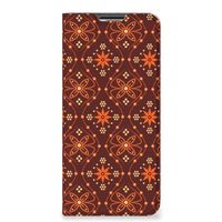 OPPO A54s | A16 | A16s Hoesje met Magneet Batik Brown