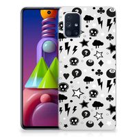 Silicone Back Case Samsung Galaxy M51 Silver Punk