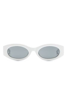 Linda Farrow lunettes de soleil Berta à monture ovale - Blanc