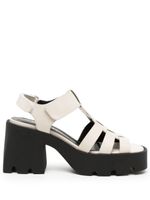 Nodaleto sandales Bulla Emma 85 mm en cuir - Blanc