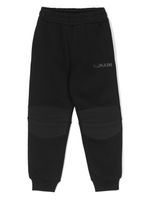 Balmain Kids pantalon en coton à logo imprimé - Noir