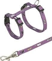 Trixie 4144 Kittenharnas met riem, nylon, 21–33 cm / 8 mm, 1,20 m, diverse kleuren, 1 stuk