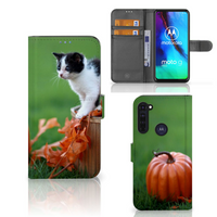 Motorola Moto G Pro Telefoonhoesje met Pasjes Kitten - thumbnail