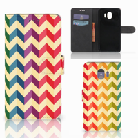Samsung Galaxy J4 2018 Telefoon Hoesje Zigzag Multi Color