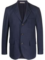 Corneliani blazer en maille à simple boutonnage - Bleu