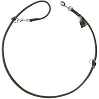 HUNTER Verstelbare hondenriem rond & soft MÜNCHEN, Kleur: groen, leer, rond genaaid, 3-voudig verstelbaar, extra zacht, luxe, ecologisch geproduceerd, duurzaam, Made in Germany, Maat: 10/200