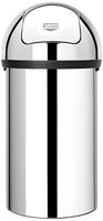 Brabantia Push Bin Prullenbak 60L - Brilliant Steel