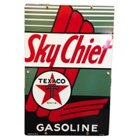 Texaco Sky Chief Emaille Logobord - thumbnail