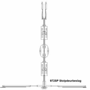 HABO 972SP Stolpdeurbeslag LS/RS SKG**