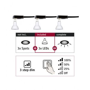 Paulmann 28785 PAULMANN LED-inbouwlamp Energielabel: G (A - G) GU10 19.5 W Wit