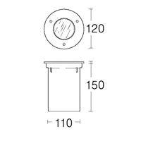 Brumberg 310500 310500 Vloerinbouwlamp LED RVS - thumbnail