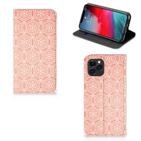 Apple iPhone 11 Pro Hoesje met Magneet Pattern Orange