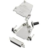 TRU COMPONENTS TCD45ZF25DMSK 7709120 connectorset SUB-D 45° aantal polen (nummer): 25 soldeerpunten 1 stuk.