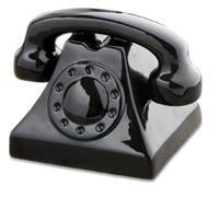 Balvi spaarpot Ring Ring 13 x 16,5 cm keramiek zwart