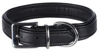 TRIXIE HALSBAND HOND ACTIVE COMFORT LEER ZWART 31-37X2,5 CM - thumbnail