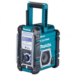 Makita Bouwradio DAB+, VHF (FM) AUX, Bluetooth, USB Spatwaterbestendig Turquoise, Zwart