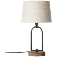 Brilliant Landelijke schemerlamp Sora 25cm koper brons met beige 99019/09 - thumbnail