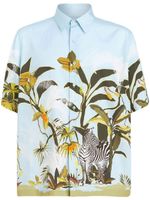 ETRO chemise imprimée à manches courtes - Bleu