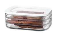 Rosti Mepal Modula 550/3 Doos Rechthoekig 1,65 l Transparant, Wit 1 stuk(s)