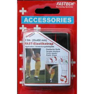 FASTECH® 693-330 Klittenband Met riem Haak- en lusdeel (l x b) 450 mm x 20 mm Rood/zwart 2 stuk(s)