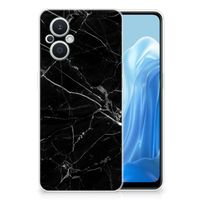 OPPO Reno8 Lite TPU Siliconen Hoesje Marmer Zwart - Origineel Cadeau Vader