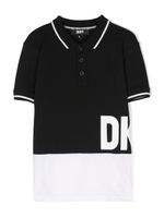 Dkny Kids polo à logo imprimé - Noir