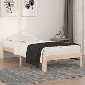 Bedframe massief hout 90x190 cm Single