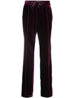 TOM FORD pantalon de jogging droit en velours - Violet